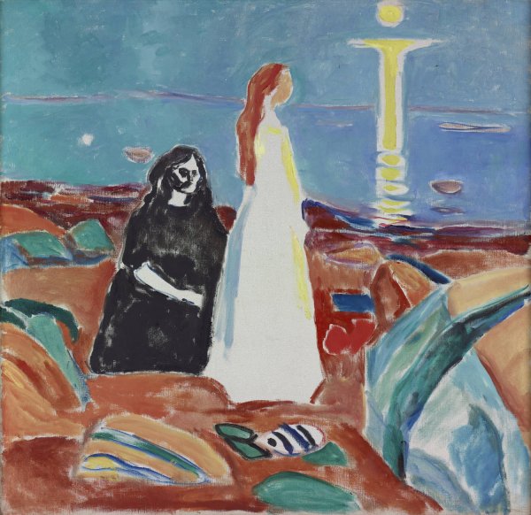 Main Product Photo of Two Women on the Shore  Painting by Edvard Munch