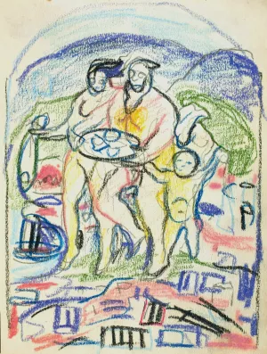 Untitled 10 by Edvard Munch Oil Painting