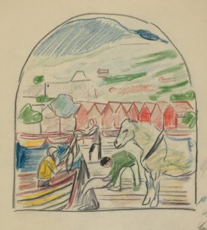 Untitled 14 by Edvard Munch Oil Painting