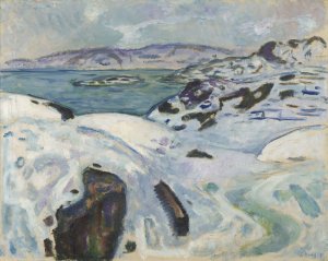 Winter on the Fiord by Edvard Munch Oil Painting