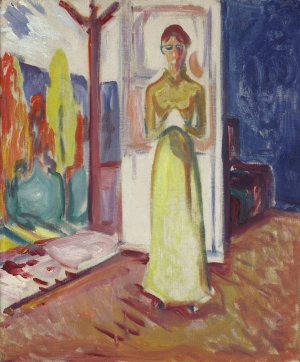Woman Standing in the Doorway by Edvard Munch Oil Painting