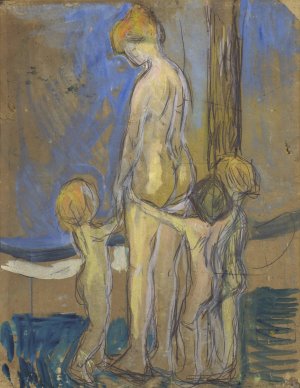 Woman with Children by Edvard Munch Oil Painting