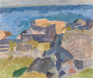 Landscape from Christianso by Edvard Weie Oil Painting