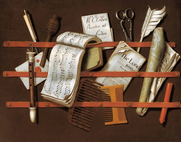 Letter Rack  by Edwaert Collier - Hand-Painted Oil Painting Reproduction