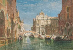 The Church of SS. Giovanni e Paolo, Venice by Edward Angelo Goodall Oil Painting