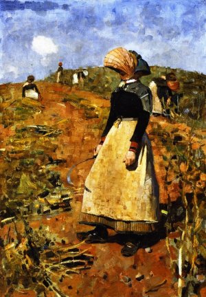 A Berwickshire Fieldworker by Edward Arthur Walton Oil Painting