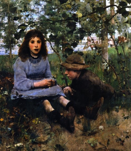Main Product Photo of A Daydream Painting by Edward Arthur Walton