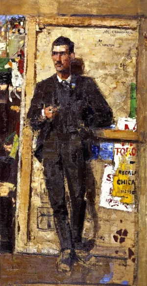 Joseph Crawhall Oil painting by Edward Arthur Walton