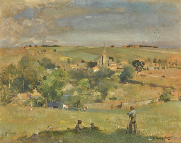 The Uplands of Ceres by Edward Arthur Walton - Hand-Painted Oil Painting Reproduction
