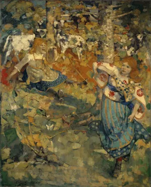 Summer by Edward Atkinson Hornel Oil Painting