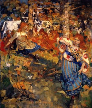 Summer by Edward Atkinson Hornel Oil Painting