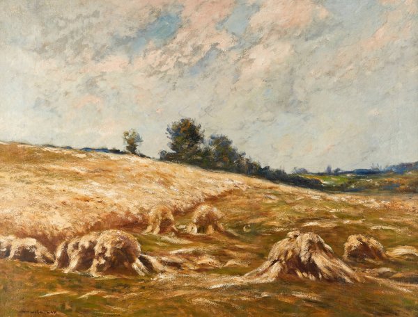 Haystacks by Edward B. Gay - Hand-Painted Oil Painting Reproduction