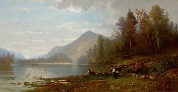 Lake Placid, New York  by Edward B. Gay - Hand-Painted Oil Painting Reproduction