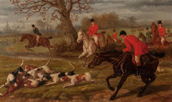Main Product Photo of Sporting Scene  Painting by Edward Benjamin Herberte