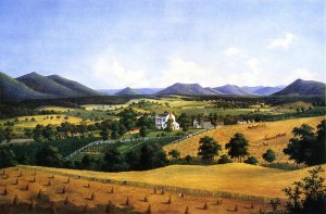 Bellevue, The Lewis Homestead, Salem, Virginia Oil painting by Edward Beyer