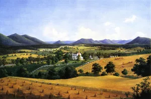 Bellevue, The Lewis Homestead, Salem, Virginia by Edward Beyer - Oil Painting Reproduction