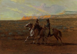 Two Cowboys by Edward Borein Oil Painting
