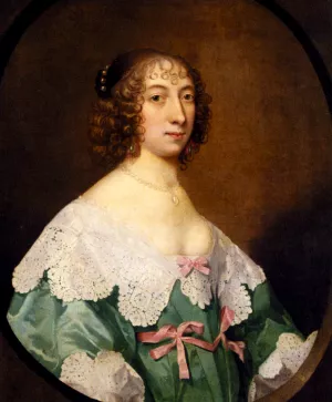 Portrait Of Elizabeth Pickering by Edward Bower Oil Painting