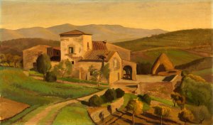 A Tuscan Farm by Edward Bruce Oil Painting