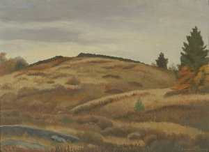 Autumn Fields by Edward Bruce Oil Painting