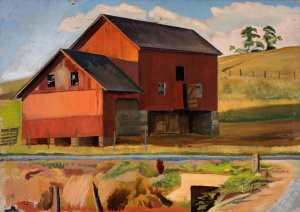 Bluemont Farm by Edward Bruce Oil Painting