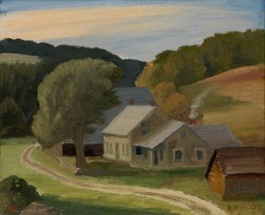 Landscape by Edward Bruce Oil Painting