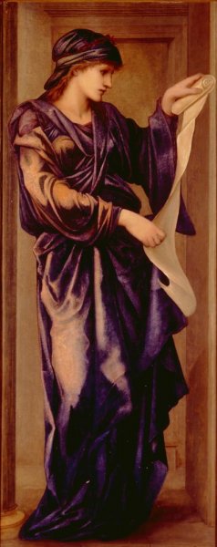 A Sibyl Oil painting by Edward Burne-Jones