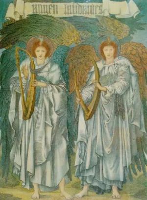Angeli Laudantes by Edward Burne-Jones - Oil Painting Reproduction