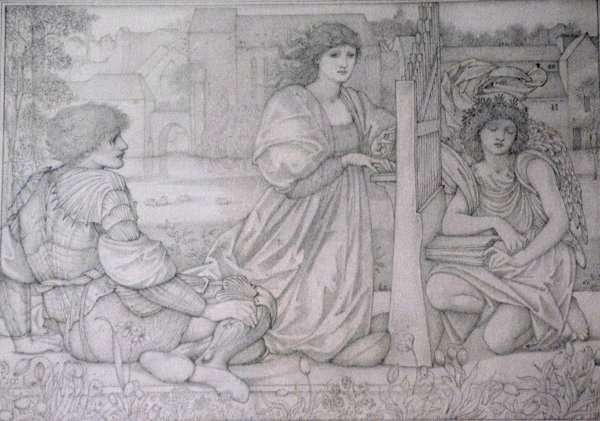 Main Product Photo of Chant d'Amour Painting by Edward Burne-Jones