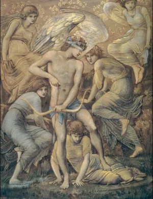 Cupid's Hunting Fields by Edward Burne-Jones Oil Painting