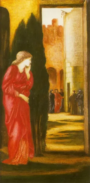 Danae and the Brazen Tower by Edward Burne-Jones Oil Painting