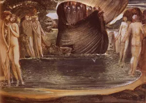 Design For The Sirens by Edward Burne-Jones - Oil Painting Reproduction