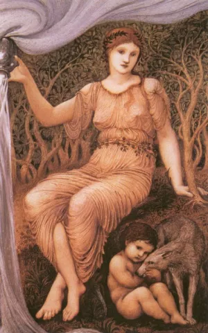 Earth Mother Oil painting by Edward Burne-Jones