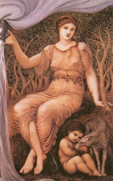 Earth Mother by Edward Burne-Jones - Hand-Painted Oil Painting Reproduction