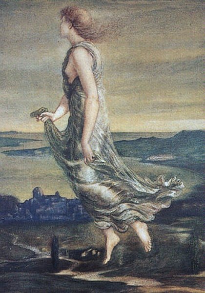 Evening Star by Edward Burne-Jones - Hand-Painted Oil Painting Reproduction
