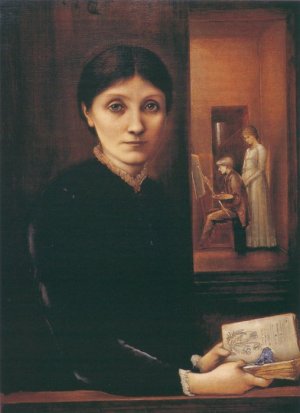 Georgiana Burne-Jones Oil painting by Edward Burne-Jones
