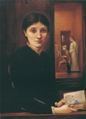 Georgiana Burne-Jones Oil painting by Edward Burne-Jones