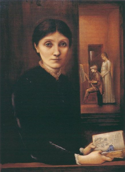 Georgiana Burne-Jones by Edward Burne-Jones - Hand-Painted Oil Painting Reproduction
