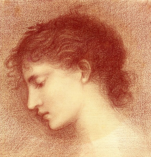 Head-Study of Maria Zambaco, probably for 'The Wine of Circe'