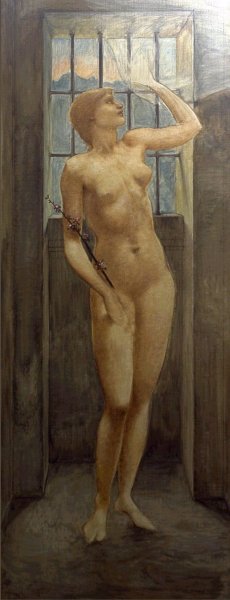 Hope in Prison by Edward Burne-Jones - Hand-Painted Oil Painting Reproduction