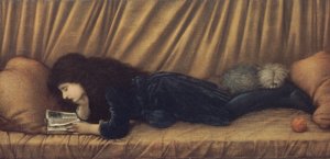 Katie Lewis by Edward Burne-Jones Oil Painting