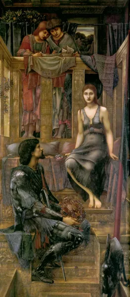 King Cophetua and the Beggar Maid by Edward Burne-Jones Oil Painting