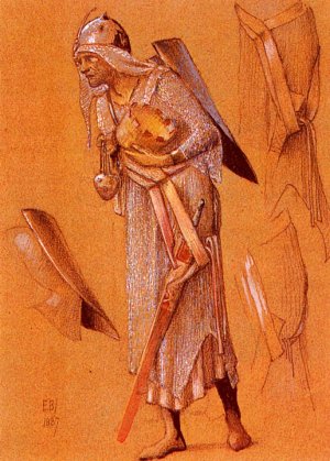 King Gaspar Oil painting by Edward Burne-Jones