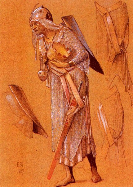 King Gaspar by Edward Burne-Jones - Hand-Painted Oil Painting Reproduction