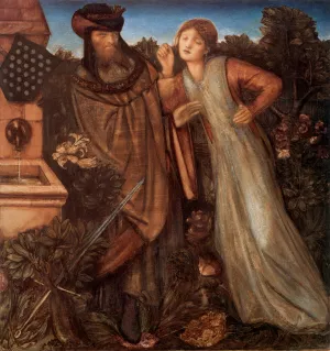 King Mark and La Belle Iseult by Edward Burne-Jones Oil Painting