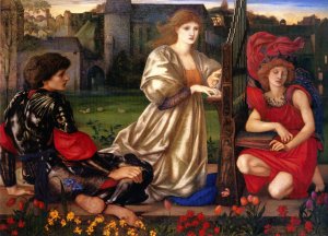Le Chant d'Amour by Edward Burne-Jones Oil Painting