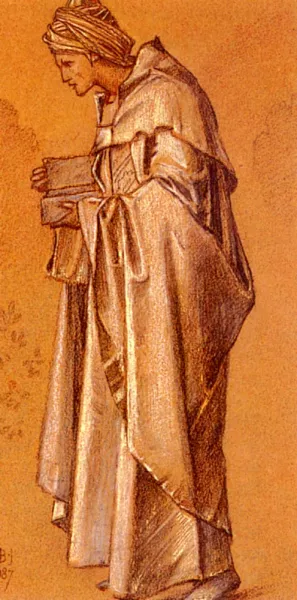 Melchoir Oil painting by Edward Burne-Jones