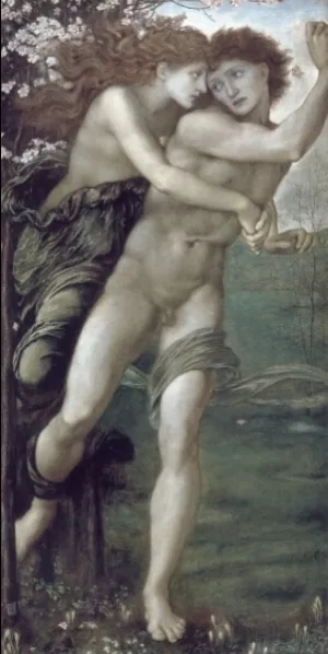 Phyllis and Demophoon II by Edward Burne-Jones Oil Painting