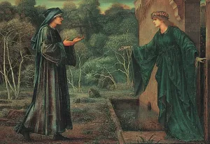 Pilgrim at the Gate of Idleness Oil painting by Edward Burne-Jones