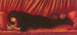 Portrait of Katie Lewis Oil painting by Edward Burne-Jones